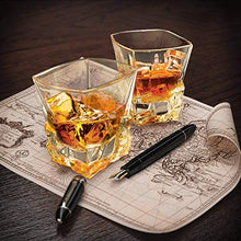 Load image into Gallery viewer, Whiskey Decanter Set in Premium Gift Box with 4 Glasses and 4 Coasters - EK CHIC HOME