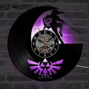 The Legend of Zelda Antique LED Lighting Vinyl Record Wall Clock - EK CHIC HOME