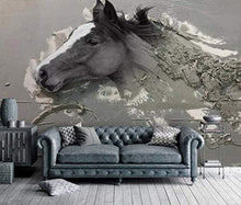 Load image into Gallery viewer, Wall Mural 3D Wallpaper Embossed Abstract Horse - EK CHIC HOME