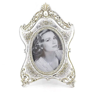 5x7 Inches Exquisite Victorian Oval Single Desk Stand Picture Photo Frame - EK CHIC HOME