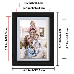 5x7 Inch Picture Frame Set Display Photo 5x7, 8 Pcs Black - EK CHIC HOME