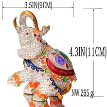 Load image into Gallery viewer, Elephant Trinket Box Hinged Hand-Painted Figurine Collectible Ring Holder - EK CHIC HOME