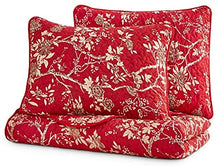 Load image into Gallery viewer, Red Quilt Set, Vintage Floral Flowers Pattern Printed - EK CHIC HOME