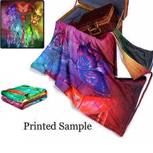 Galaxy Cat Printing Velvet Plush Throw Blanket  58" x 80" - EK CHIC HOME