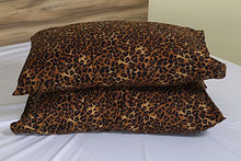 Load image into Gallery viewer, Queen Sheet Set - (60 x 80) 400 Thread Count Egyptian Cotton Leopard Print - EK CHIC HOME