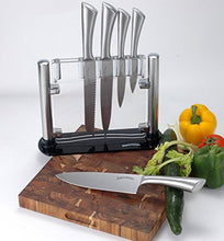 Load image into Gallery viewer, Kitchen Knives  - 6 Pieces Stainless Steel Knives with an Acrylic Stand - EK CHIC HOME