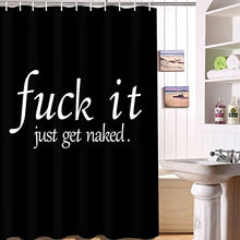Load image into Gallery viewer, Black and White Funny Quotes Shower Curtains - EK CHIC HOME