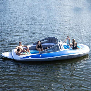 6-Person Inflatable Bay Breeze Boat Island - EK CHIC HOME