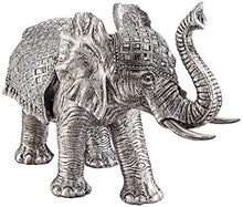 Load image into Gallery viewer, Walking Elephant 12 3/4&quot; High Silver Statue - EK CHIC HOME