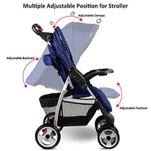 Load image into Gallery viewer, Baby Stroller, Foldable Infant Pushchair with 5-Point Safety Harness, Multi-Position Reclining Seat - EK CHIC HOME