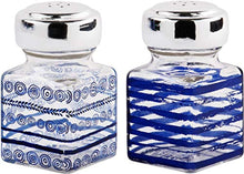 Load image into Gallery viewer, Salt and Pepper Shakers Indigo Daze 2 Inches x 2 Inches x 3.5 Inches - EK CHIC HOME