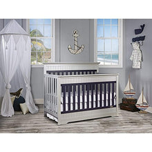 Load image into Gallery viewer, Chesapeake 5-In-1 Convertible Crib, Platinum and Navy - EK CHIC HOME