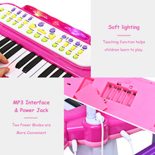Load image into Gallery viewer, Kids Electronic Keyboard Piano MP3 Input /Stool Toy - EK CHIC HOME