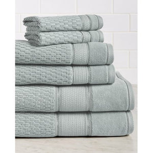 Royale 6-Piece 100% Turkish Cotton Bath Towel Set - EK CHIC HOME