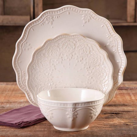 Lace 12-Piece Dinnerware Set - EK CHIC HOME