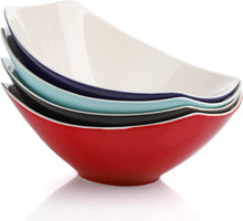 Load image into Gallery viewer, Set of 4 Porcelain Serving Bowls, 28 Ounce Large Serving Dishes - EK CHIC HOME