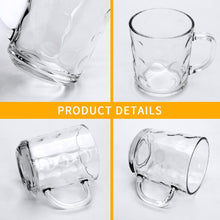 Load image into Gallery viewer, EK CHIC HOME Glass Coffee Mugs with Handle (12 pcs) - EK CHIC HOME