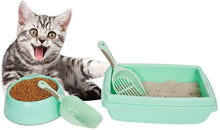 Load image into Gallery viewer, Large Cat Starter Kit 4PCS Set Includes Bowl,Shovel,Litter Tray and Spoon for Kitties - EK CHIC HOME