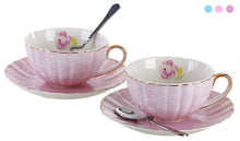 Load image into Gallery viewer, CHIC Porcelain Tea Cup and Saucer Coffee Cup Set with Saucer and Spoon - EK CHIC HOME