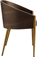 Load image into Gallery viewer, Cooper Mid-Century Chair Upholstered W/Gold Legs - EK CHIC HOME