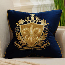 Load image into Gallery viewer, Embroidery Velvet Luxury European Pillow Case - EK CHIC HOME