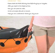Load image into Gallery viewer, 2 Person Inflatable Kayak, Orange Boat Fishing Portable - EK CHIC HOME