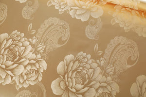Floral Jacquard Satin Duvet Cover Set King Size - EK CHIC HOME