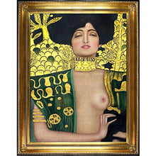 Load image into Gallery viewer, Judith Klimt I Metallic Embellished Artwork By Gustav Klimt With Regency Gold Frame - EK CHIC HOME