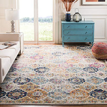 Load image into Gallery viewer, Madison Collection Cream and Multicolored Bohemian Chic Distressed Area Rug (5&#39;1&quot; x 7&#39;6&quot;) - EK CHIC HOME
