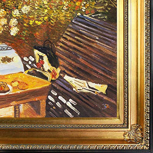 The Luncheon Framed Oil Reproduction of an Original Painting by Claude Monet - EK CHIC HOME