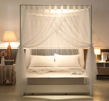 Load image into Gallery viewer, 4 Corners Post Curtain Bed Canopy Bed Frame Canopies Net - EK CHIC HOME