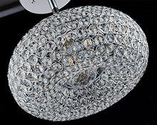 Load image into Gallery viewer, 1 Light Chrome Finish Real Crystal Chandelier - EK CHIC HOME