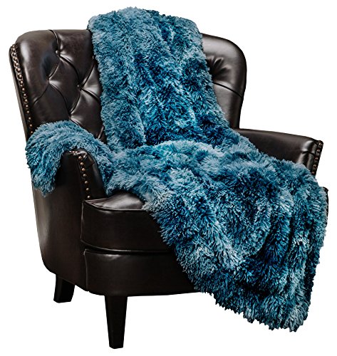 Fur Sherpa Throw Blanket | Color Variation Marble Print  (50