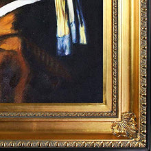 Load image into Gallery viewer, Girl with Pearl Earring by Johannes Vermeer, Framed H &amp; Painted Oil with Regency Gold Frame - EK CHIC HOME