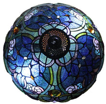 Load image into Gallery viewer, BLUE Tiffany Style Table Lamp 24 In - EK CHIC HOME