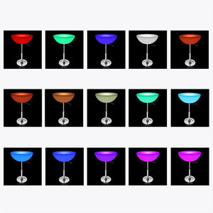 LED Light Up Bar Stool Table 16 Color Changing with Remote Control - EK CHIC HOME