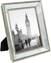 Load image into Gallery viewer, 8x10 Gold Beveled Mirror Picture Frame with Deep Slanted Angle - EK CHIC HOME