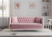 Load image into Gallery viewer, Chesterfield Sofa Couch, Mid Century Modern Button Tufted Velvet Sofa - EK CHIC HOME