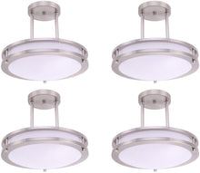Load image into Gallery viewer, 12&quot; (4 Pack) LED Semi Flush Mount Ceiling Light, Dimmable - EK CHIC HOME