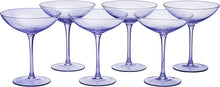 Load image into Gallery viewer, Colored Vintage Glass Coupes 12oz - EK CHIC HOME