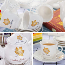 Load image into Gallery viewer, Porcelain Tea Gift Sets,  Including White Metal Stand - EK CHIC HOME