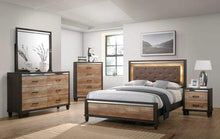 Load image into Gallery viewer, Striking Two Tone Wooden 5Pc King Bedroom Set - EK CHIC HOME