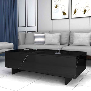 Living Room Rectangle High Gloss Coffee Table - EK CHIC HOME