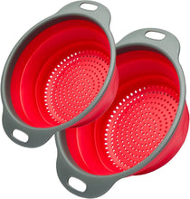 Load image into Gallery viewer, Collapsible Colander, BPA Free Silicone Collapsible Colander - EK CHIC HOME