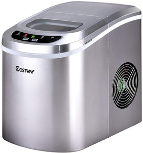 Portable & Compact Ice Maker Machine, Ice Cubes Ready in 6 Mins - EK CHIC HOME