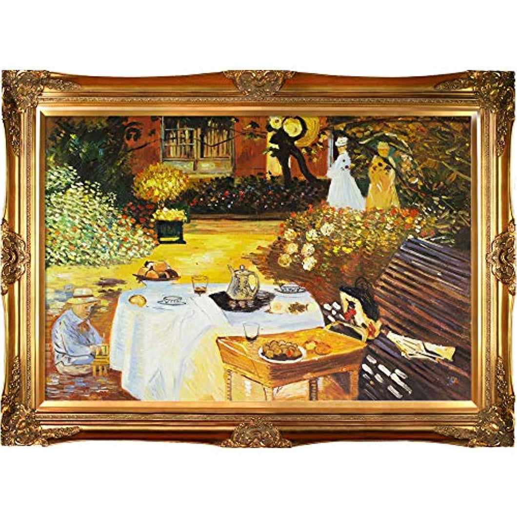 Monet The Luncheon with Victorian Gold Frame - EK CHIC HOME