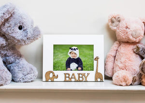 “Baby” Picture Frame, 4x6 inch, Photo Gift for Family, Tabletop - EK CHIC HOME