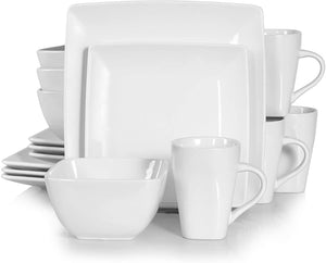 Series SOHO, Porcelain Dinnerware Sets,16 Pieces - EK CHIC HOME