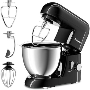 Stand Mixer 4.3 Quart 6-Speed  w/Stainless Steel Bowl - EK CHIC HOME
