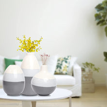 Load image into Gallery viewer, 3 Piece Set, Ceramic Decorative Flower Vases - EK CHIC HOME